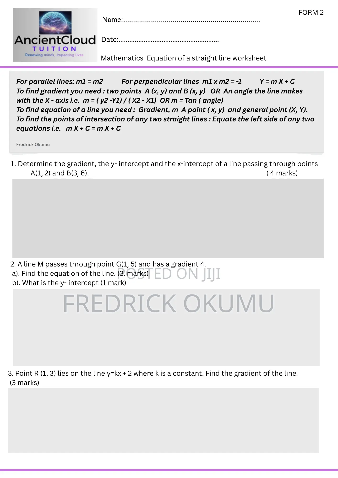Ancientcloud Academic Hub–Revision Notes, Worksheets Online Help