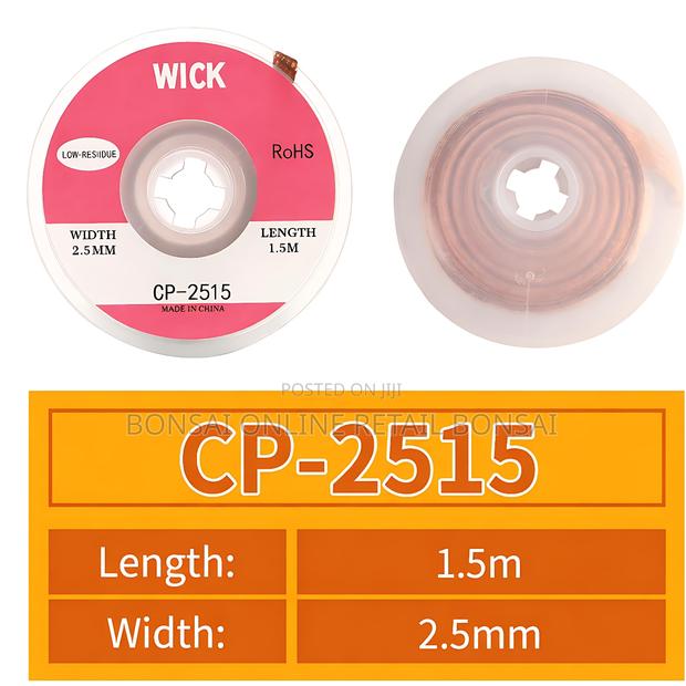 Solder Suction Tape 2515, Desoldering Wick for PCB Repair