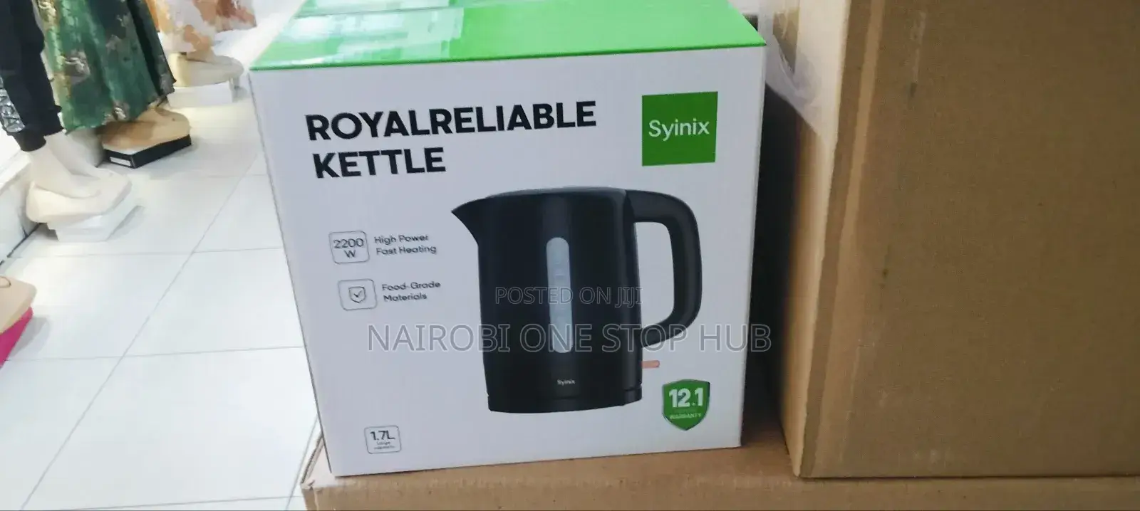 Syinix High Power Electric Kettle 1.7 Litres