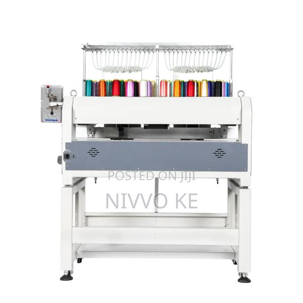 Dual-Head 9-Needle Embroidery Machine – Built for Fast Production - main view