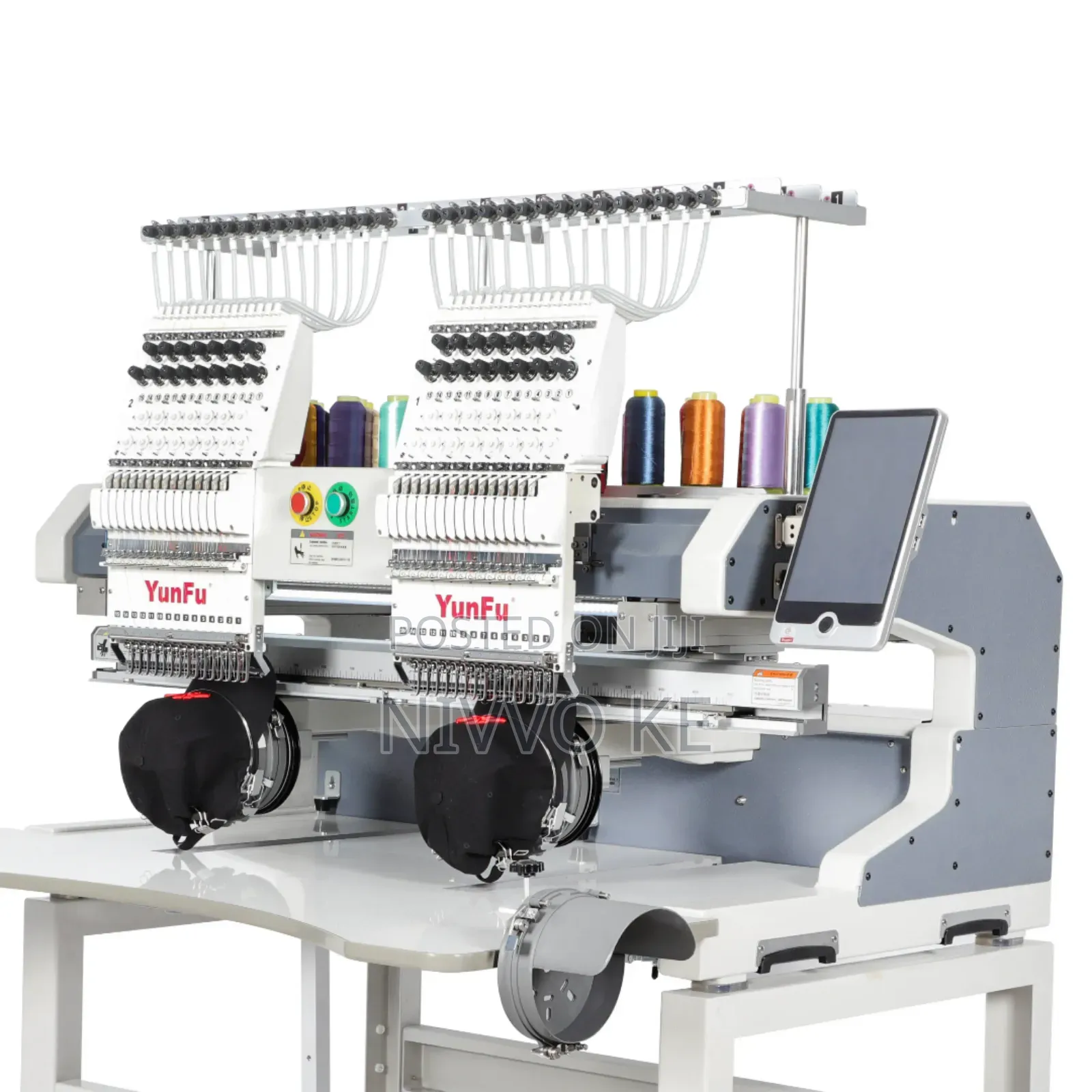 Dual-Head 9-Needle Embroidery Machine – Built for Fast Production