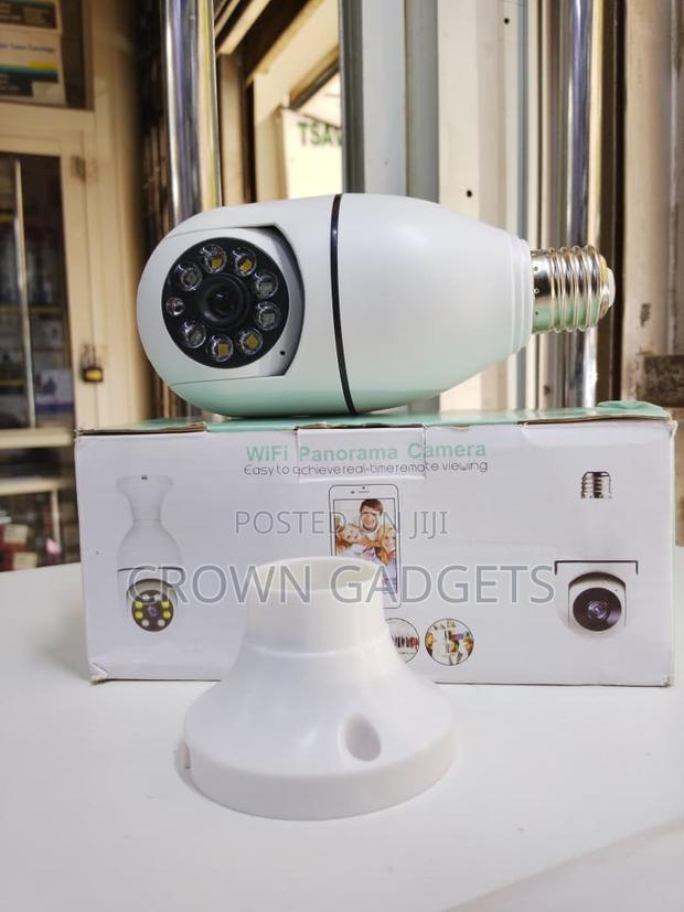 E27 Wifi Panoramic Light Bulb Security Camera 360° View - main view
