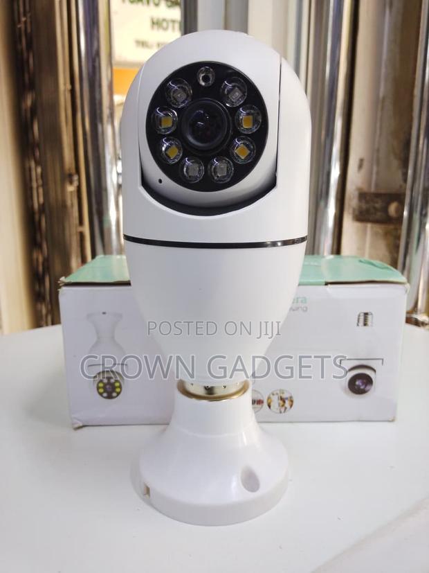 E27 Wifi Panoramic Light Bulb Security Camera 360° View - thumbnail 2