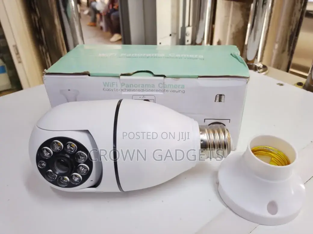380° Wifi Panorama CCTV Bulb Camera With Night Vision