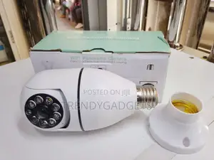 380° Wifi Panorama CCTV Bulb Camera With Night Vision