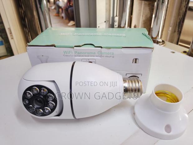 380° Wifi Panorama CCTV Bulb Camera With Night Vision - main view