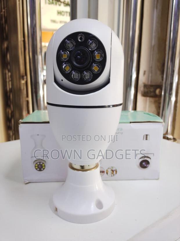 380° Wifi Panorama CCTV Bulb Camera With Night Vision - thumbnail 2