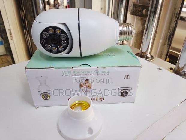 Wireless 360° Light Bulb Security Camera With Two-Way Audio - main view