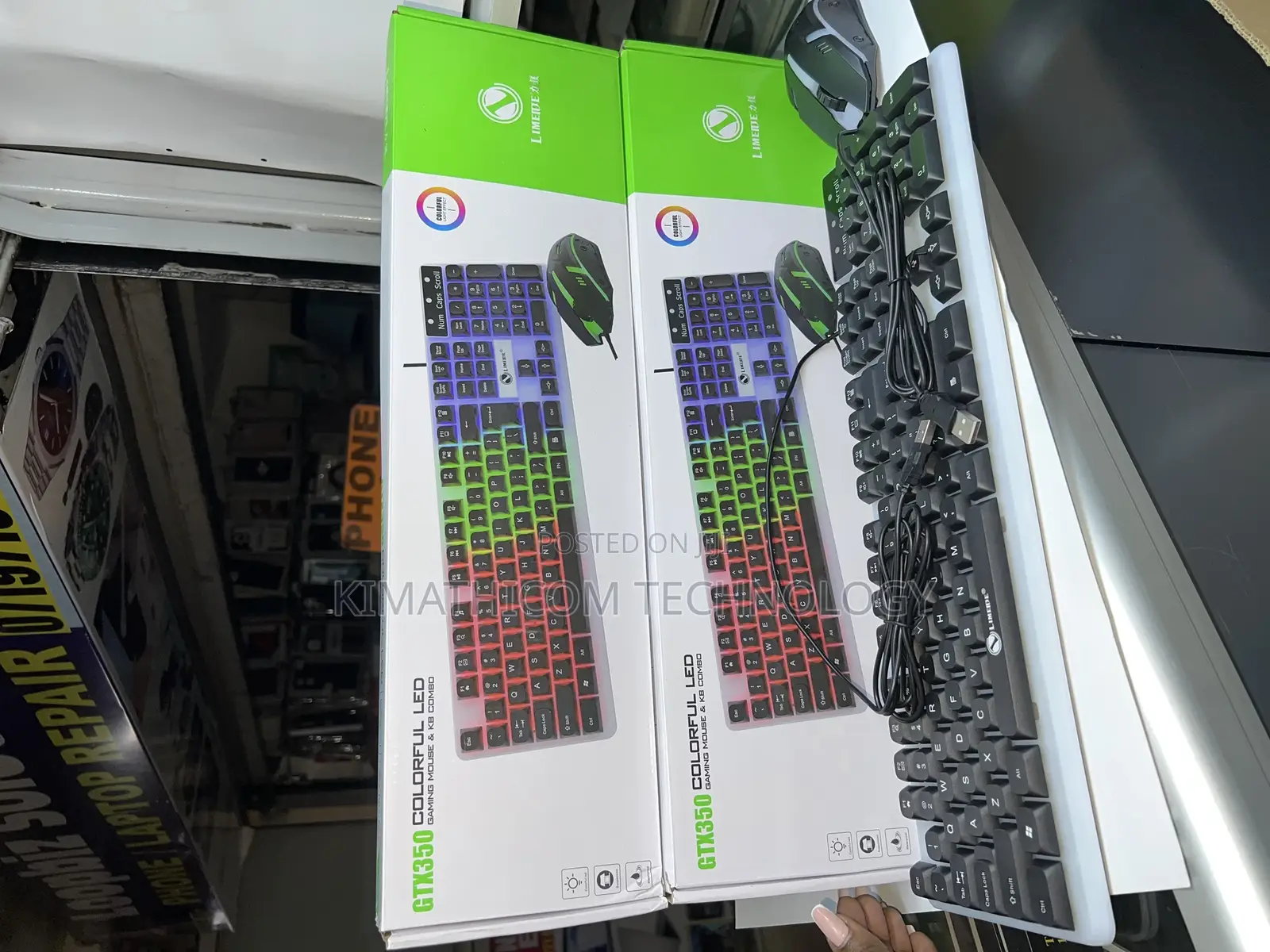 Gaming Wired Keyboard and Mouse Gtx350
