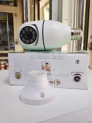360° Panorama E27 Wifi Security Camera Motion Detection