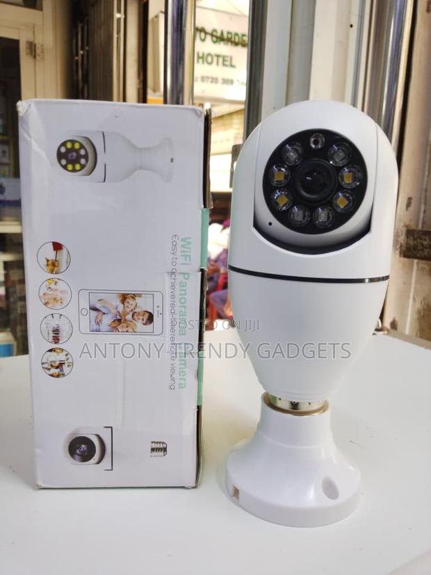 360° Panorama E27 Wifi Security Camera Motion Detection - thumbnail 2