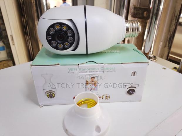 360° Panorama E27 Wifi Security Camera Motion Detection - thumbnail 3