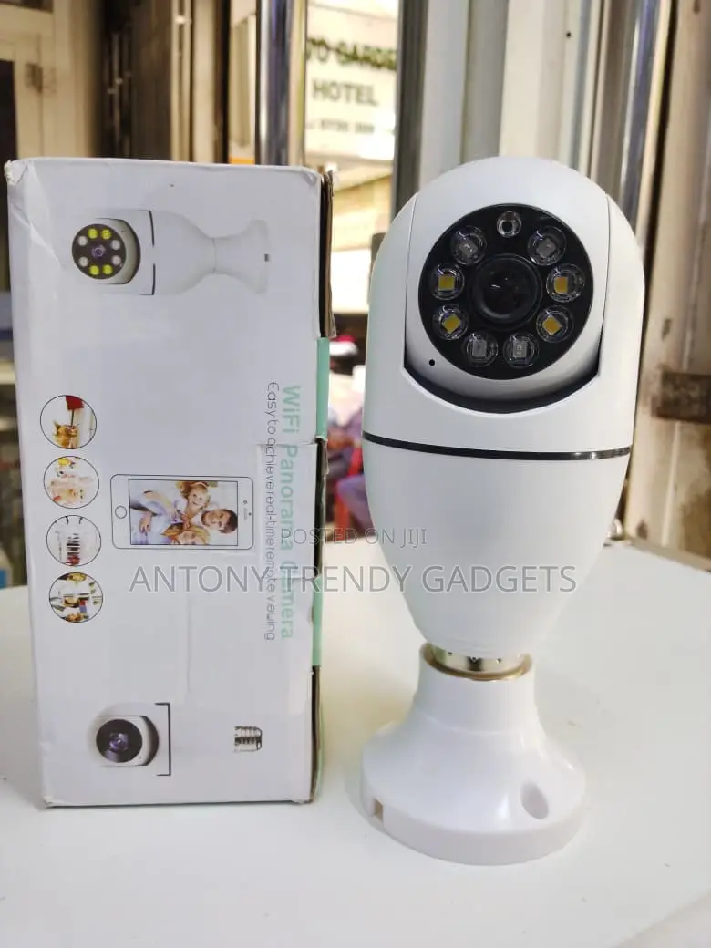 Smart Bulb Cctv Camera With Two-way Audio & App Control