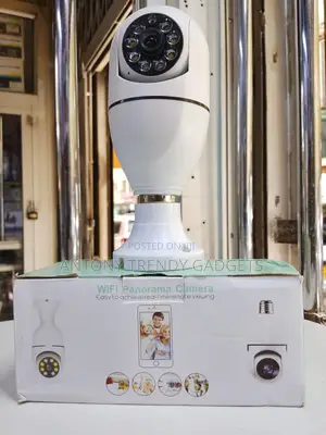 Smart Bulb Cctv Camera With Two-way Audio & App Control
