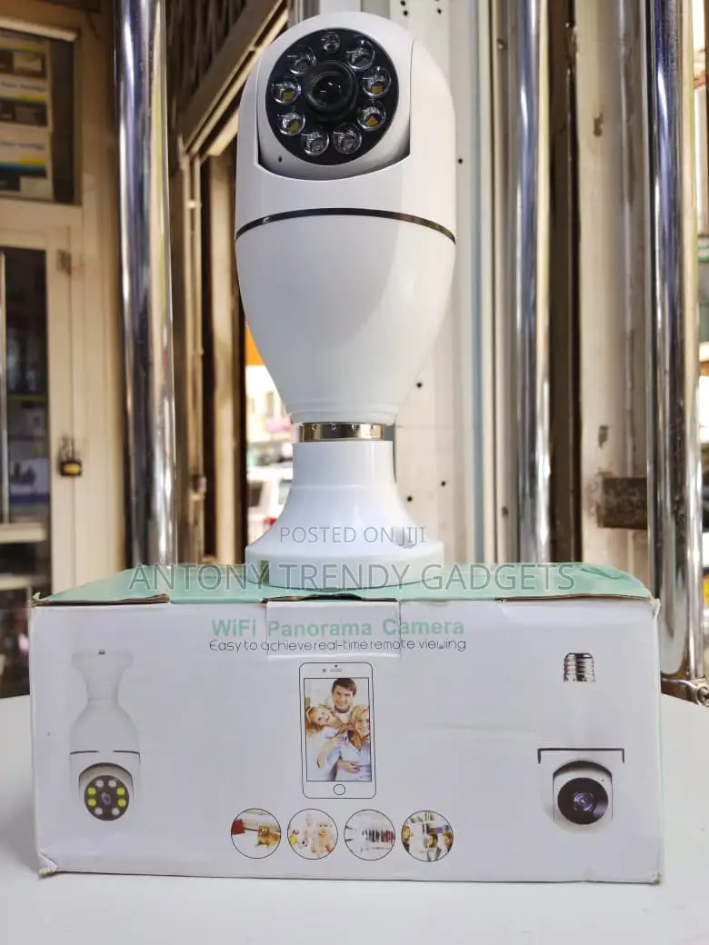 Smart Bulb Cctv Camera With Two-way Audio & App Control