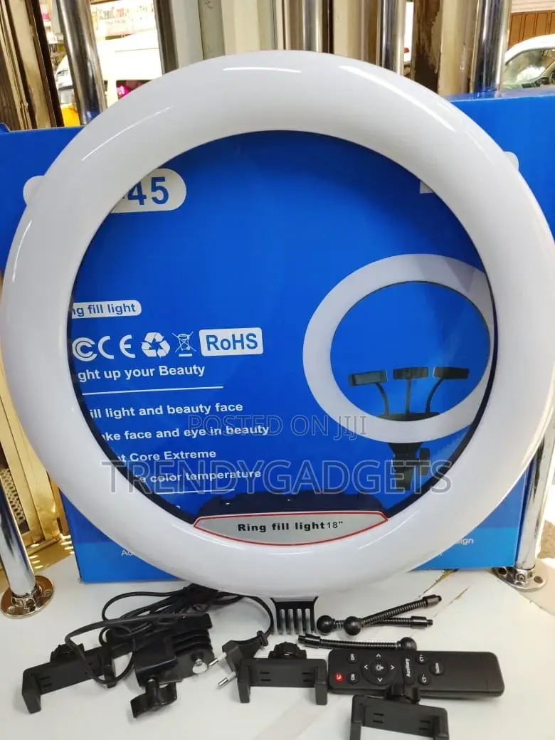 LJJ-45 18′′ Led Ring Light With Stand Remote Control