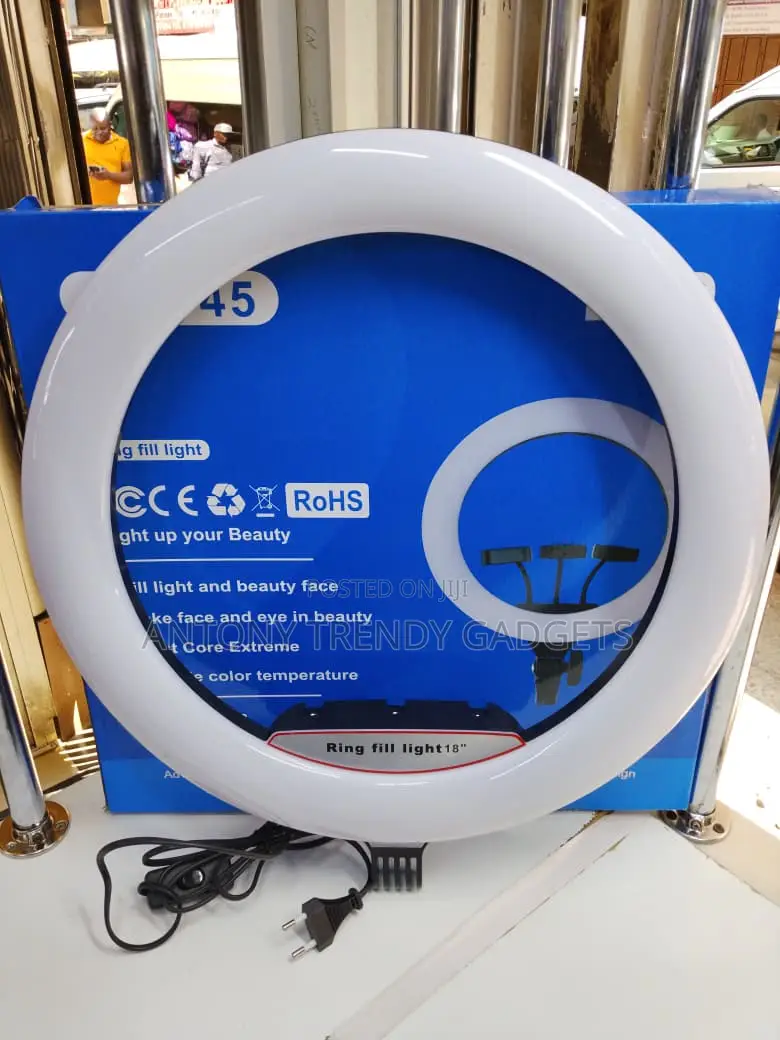 LJJ-45 18 Inch Led Ring Light Kit With Stand Remote