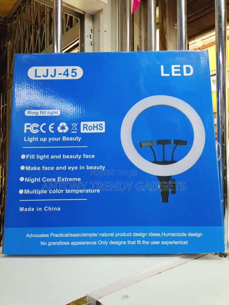 LJJ-45 18 Inch Led Ring Light Kit With Stand Remote