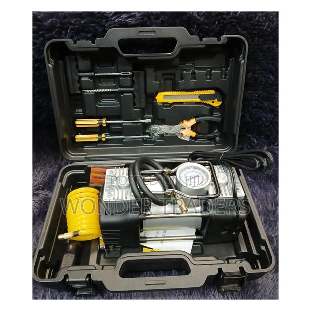 Air Compressor With Tools .