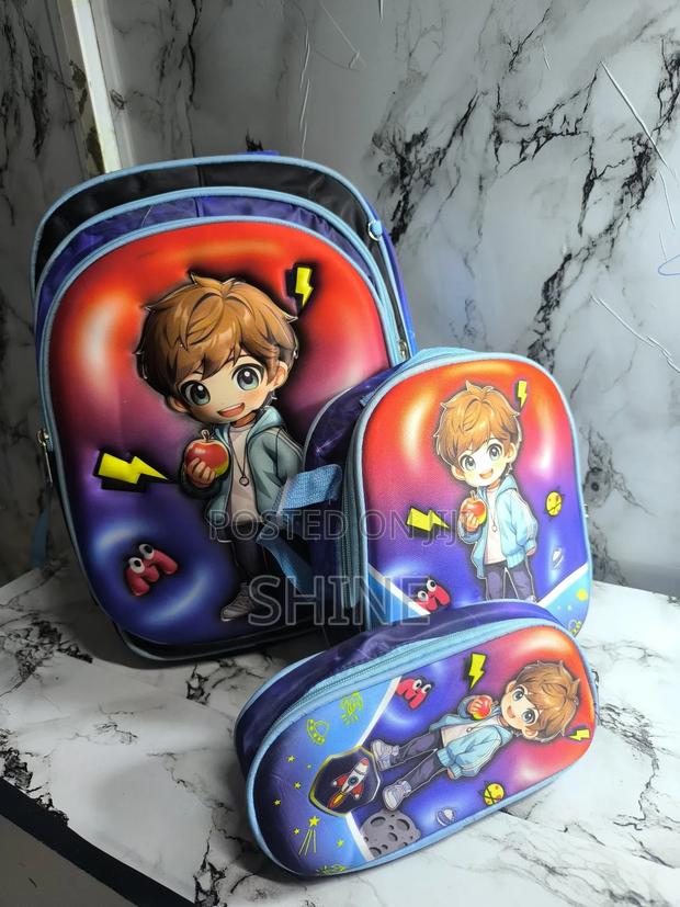3 in 1 Cartoon School Bag Set - main view