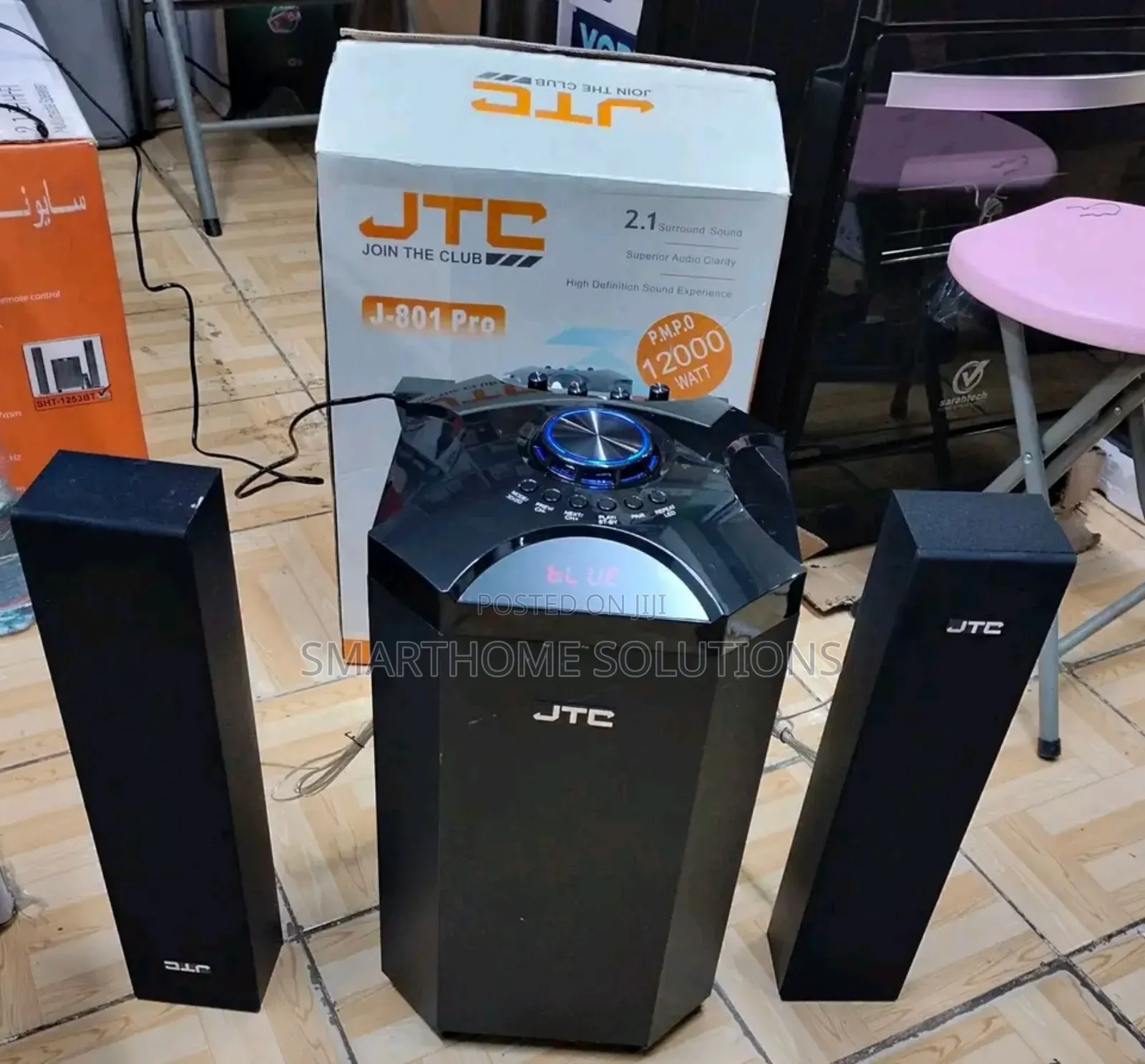 Jtc J-801 Bt Enabled Sound System-bt/Fm/Usb 12000w