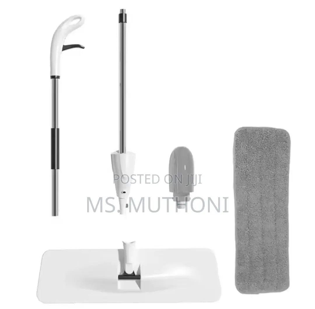Microfiber Spray Mop With Sprayer and Stainless Steel Handle,