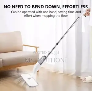 Microfiber Spray Mop With Sprayer and Stainless Steel Handle,