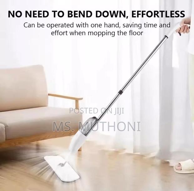 Microfiber Spray Mop With Sprayer and Stainless Steel Handle, - thumbnail 4