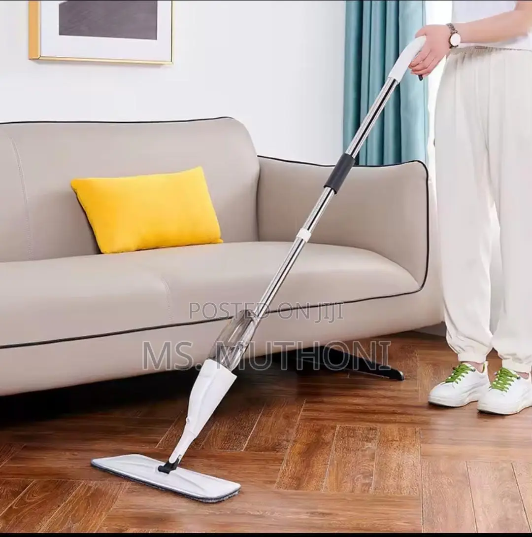 Microfiber Spray Mop With Sprayer and Stainless Steel Handle,