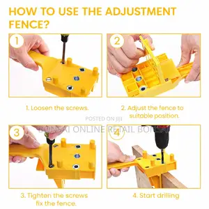 8 Piece Dwelling Hole Jig Drill Locator Set