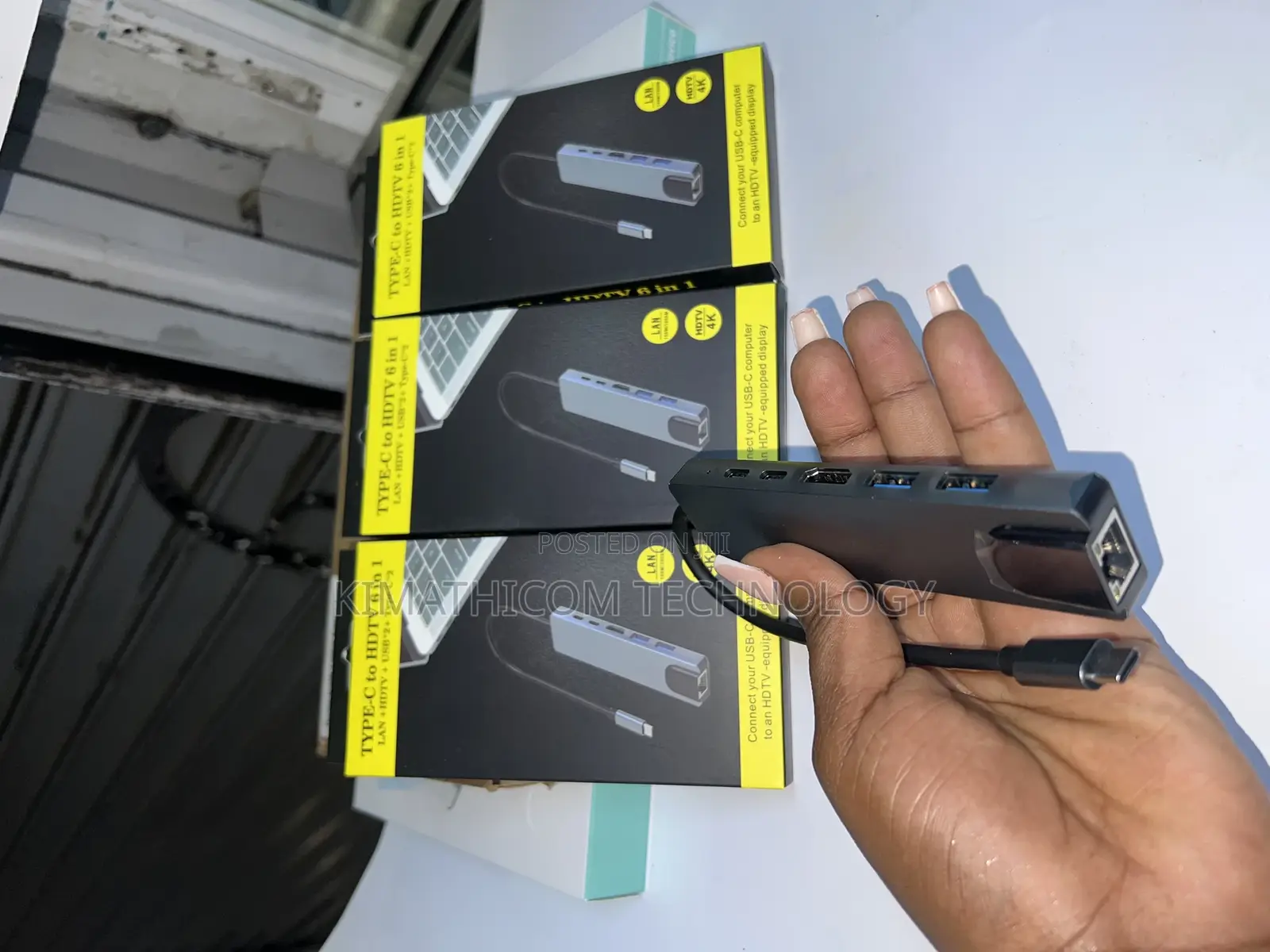 Type C 6 in 1 Adapter/Docking Station