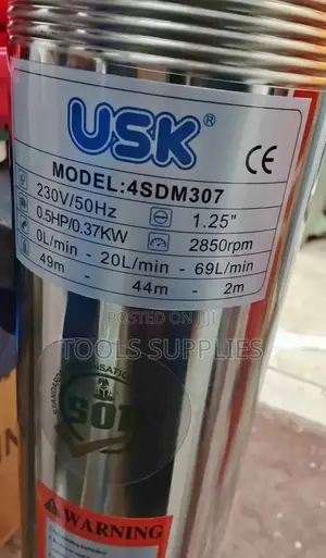 0.5 Hp Deep Well Submersible Pump