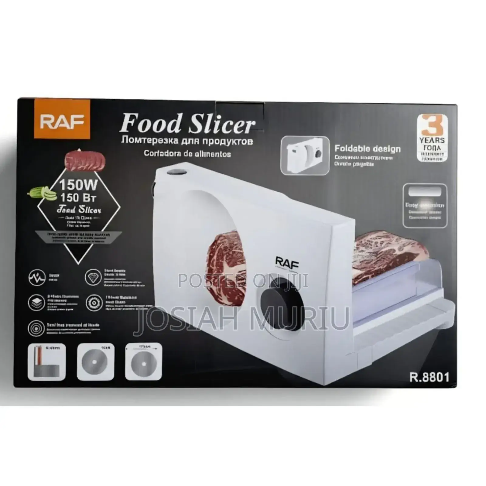 Raf Food Slicer Model 8801.