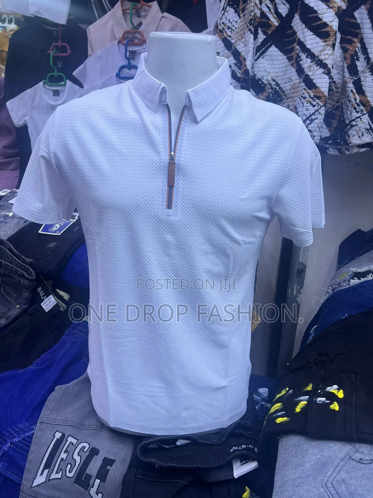 Ziper Men T-Shirt Sizes M-2xl