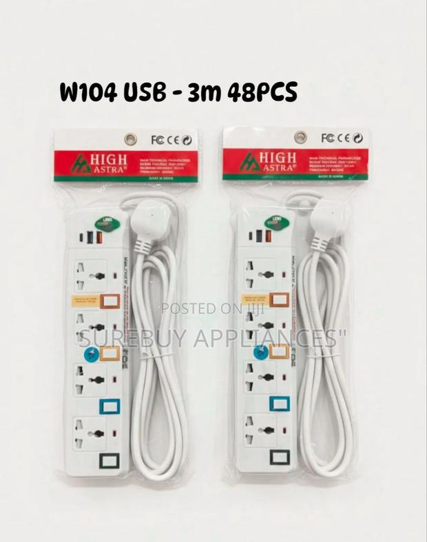 *W104 Usb 4way Extension With Surge Protector - main view