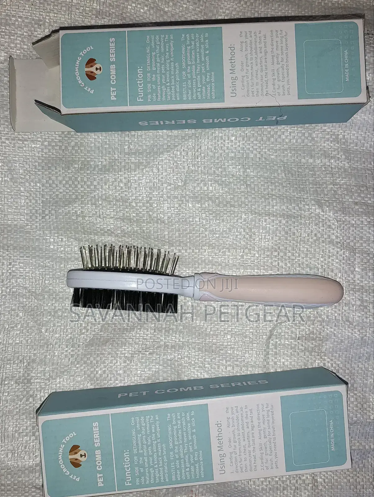 Double Sided Bristle Dog and Cat Grooming Brush