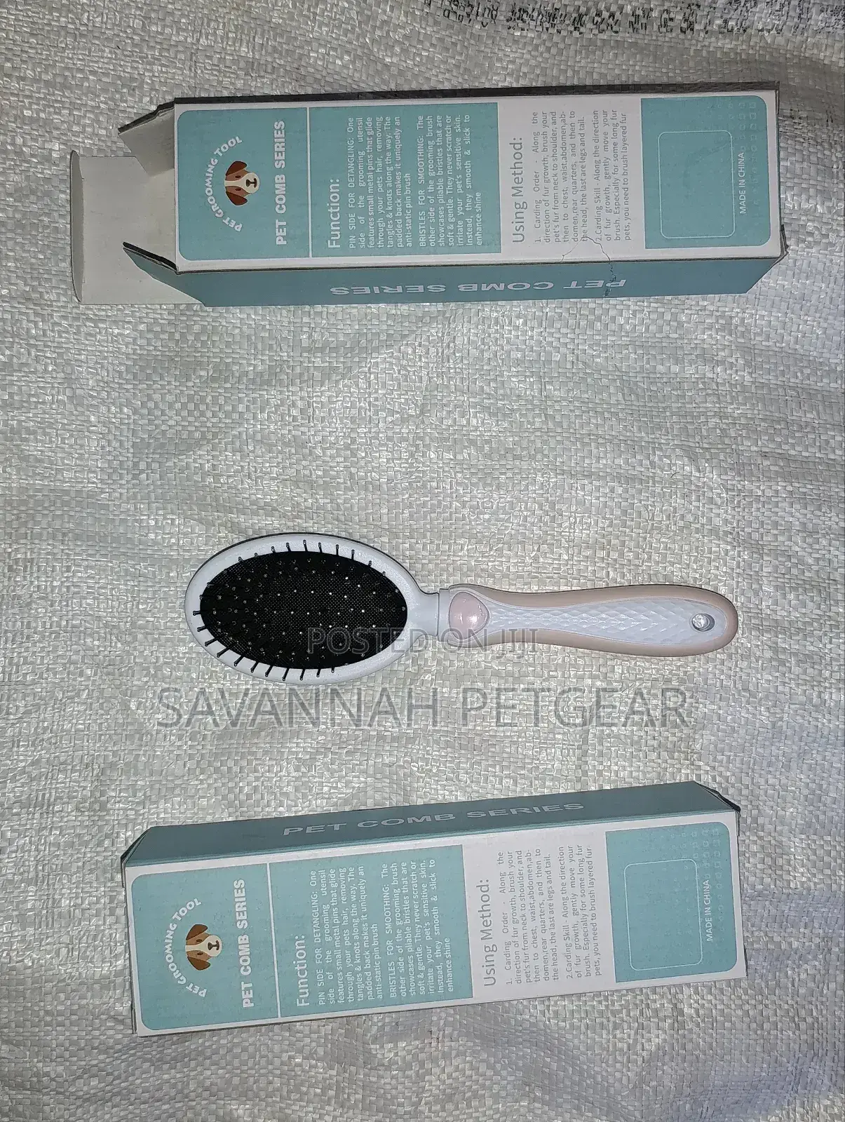 Double Sided Bristle Dog and Cat Grooming Brush