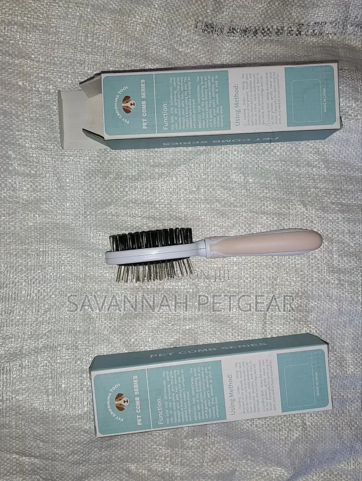 Double Sided Bristle Dog and Cat Grooming Brush