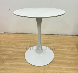 Metallic Stand Round Coffee Table