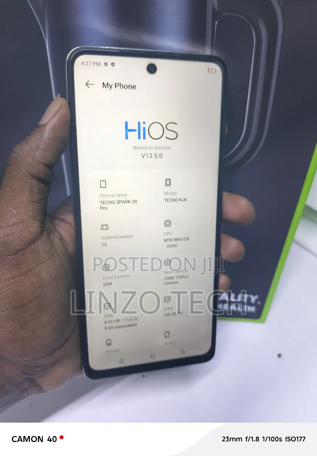 Tecno Spark 20 Pro 256 GB Silver