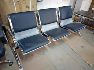 3-Seater Office Link Chair for Reception Areas