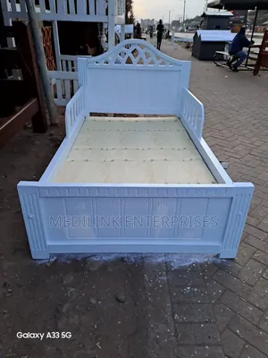3.5*6-Wooden Whitish Beds