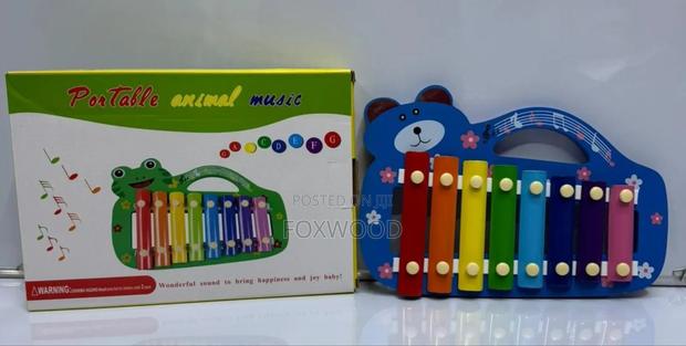 8-Key Wooden Xylophone Toy for Children, - main view