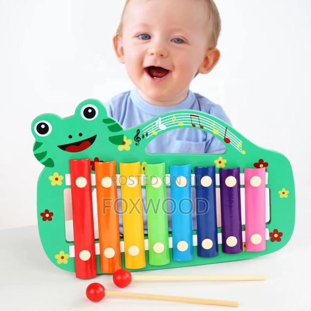 8-Key Wooden Xylophone Toy for Children, - thumbnail 3