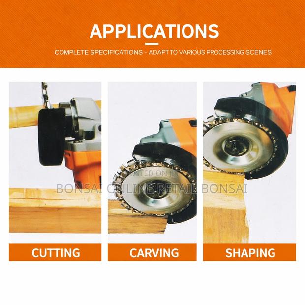 4-Inch 22-Tooth Wood Carving Disc for Angle Grinders - thumbnail 4