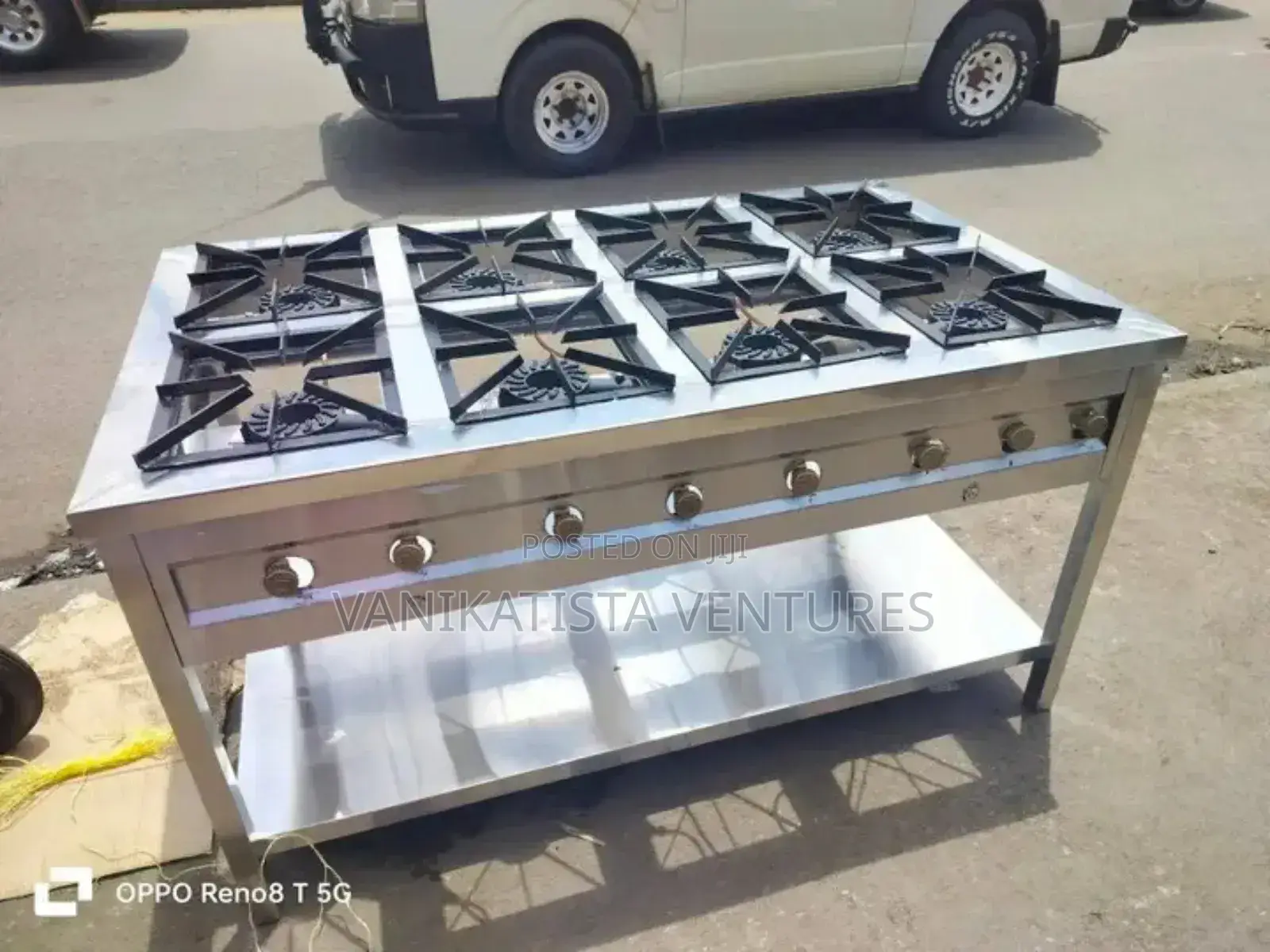 Top-Class 8-Burner Commercial Cooker