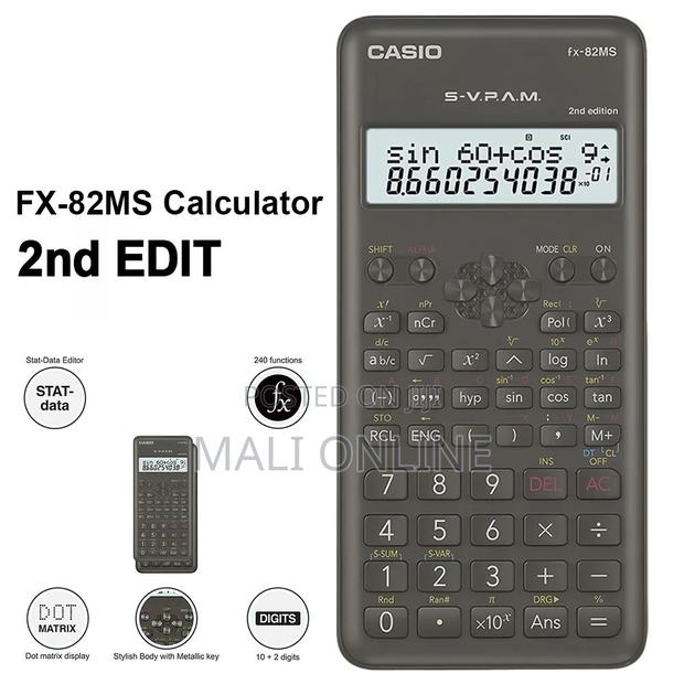 Casio Fx-82ms 2nd Edition Scientific Calculator 2 Line Display - main view