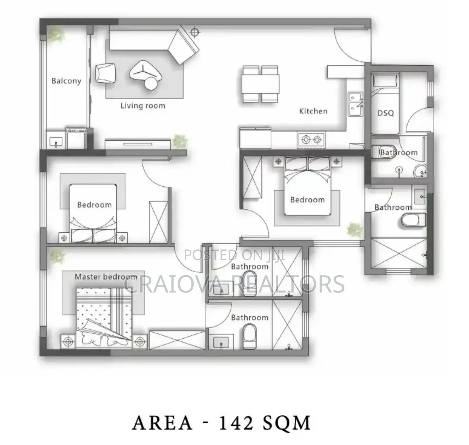 3bdrm Apartment in Kilimani for sale