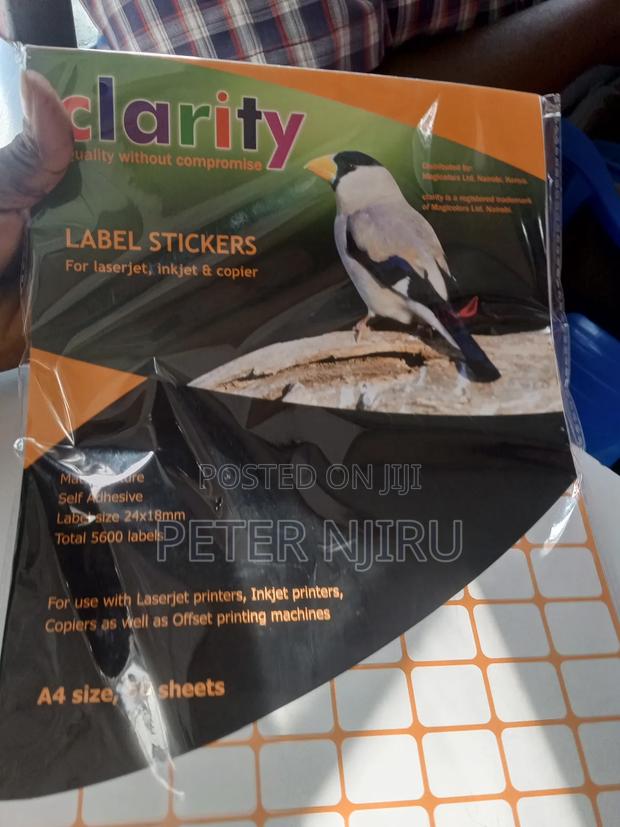 Clarity Label Stickers A4 Size - thumbnail 3