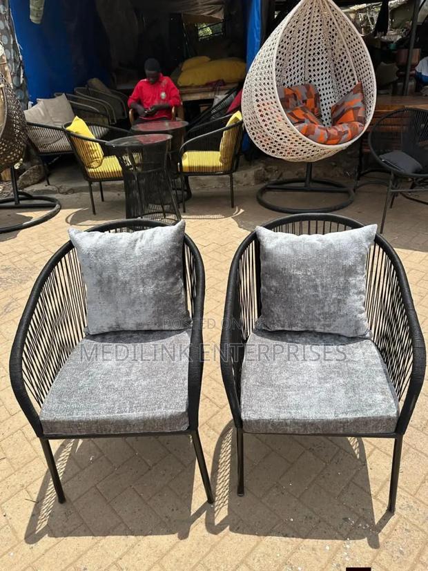 Metallic Handwoven Single Chairs - thumbnail 2